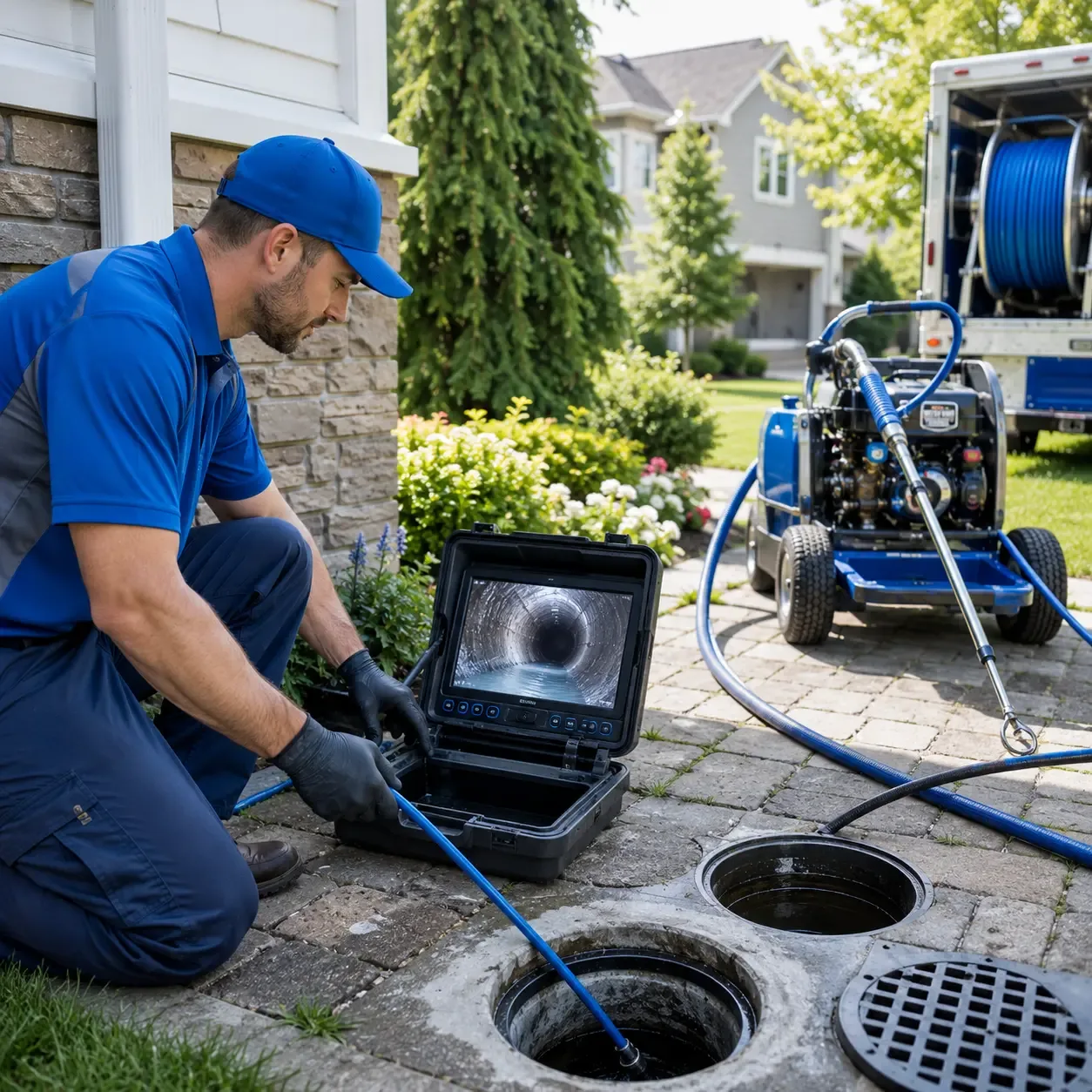 Outdoor drain cleaning professionals serving High Hill, MO
